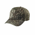 6 Panel Cotton Twill Camouflage Unstructured Crown